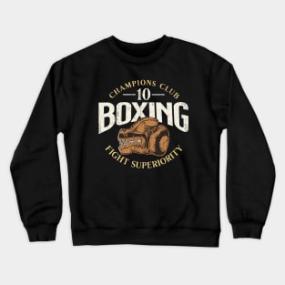 Boxing fight gloves distressed Crewneck Sweatshirt